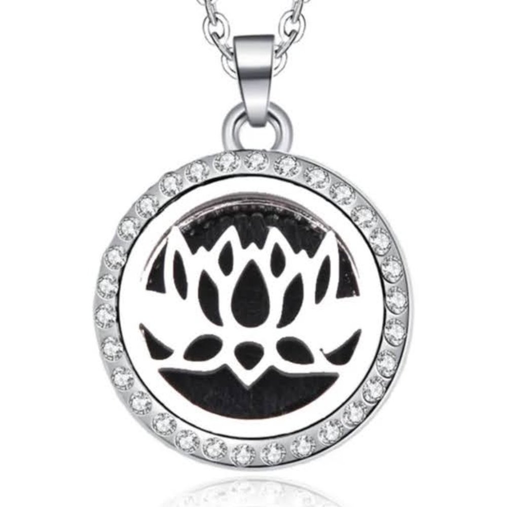 Lotus Aromatherapy Necklace